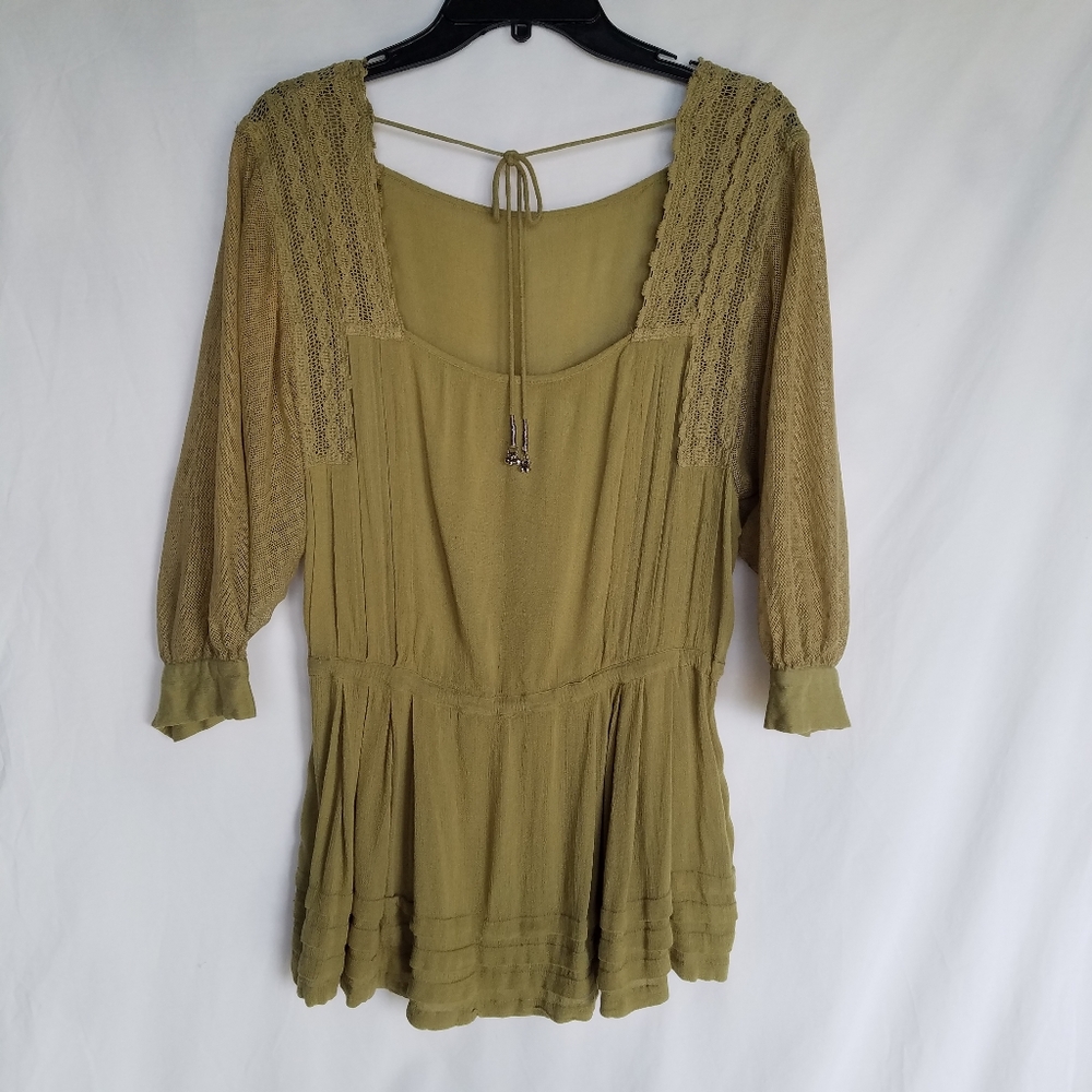 Free People Boho Gypsy Lace Swing Tunic - Picture 12 of 13